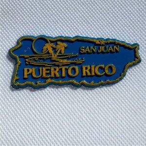 Puerto Rico Island Vintage Souvenir Magnet